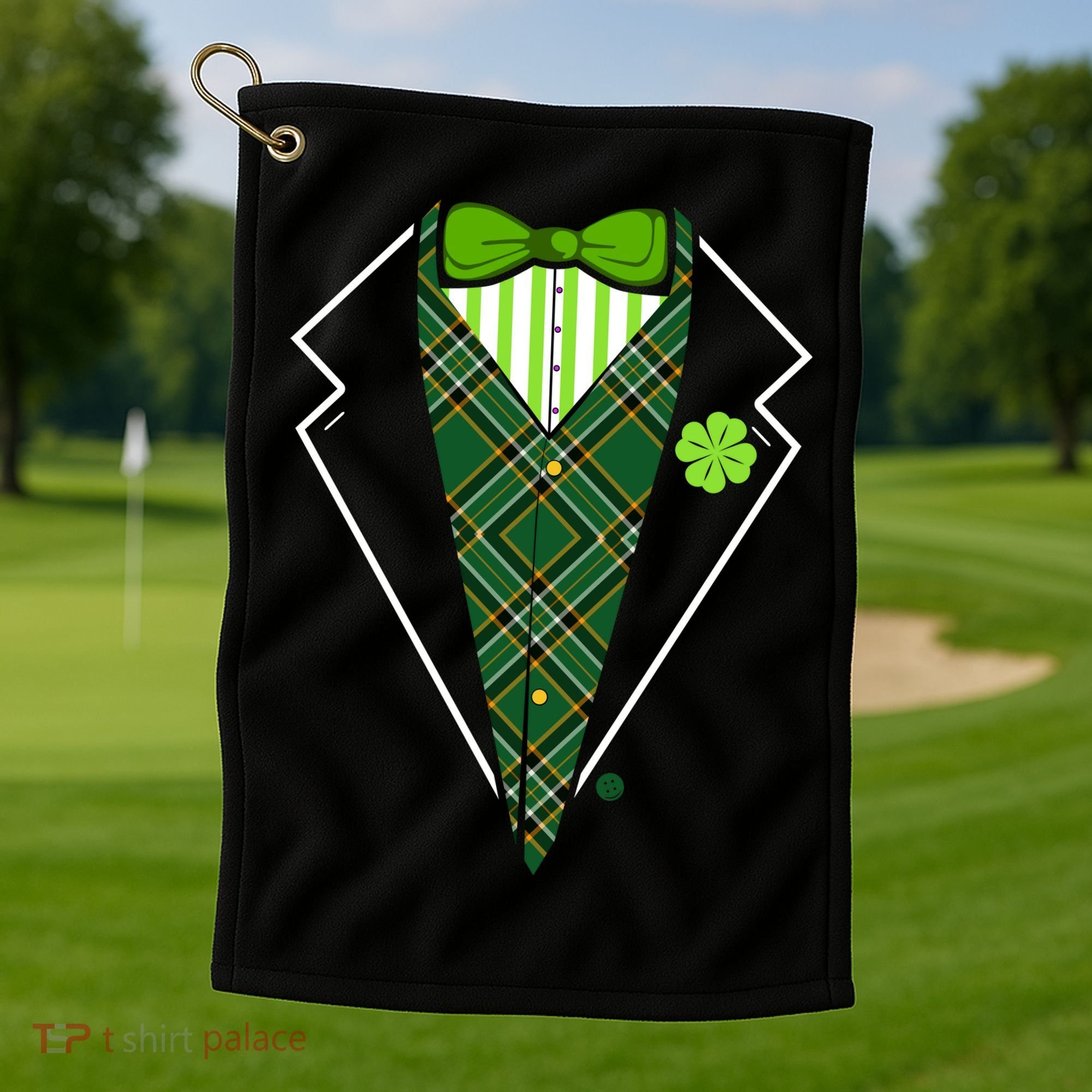 Irish Party Tuxedo Golf Towel