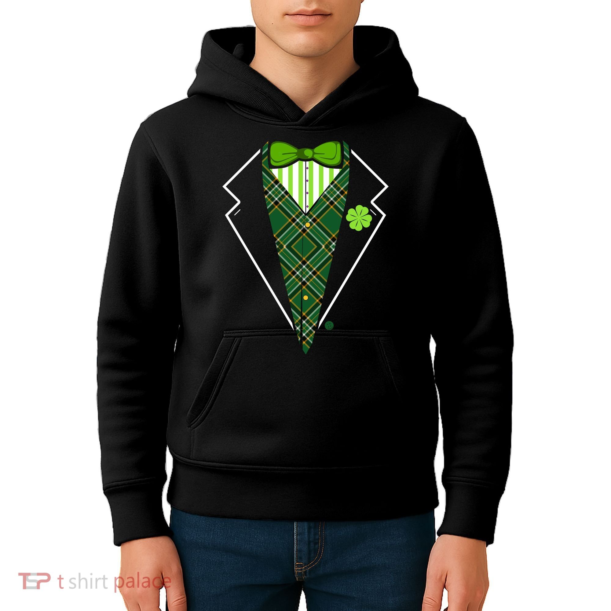 Irish Party Tuxedo Kids Hoodie