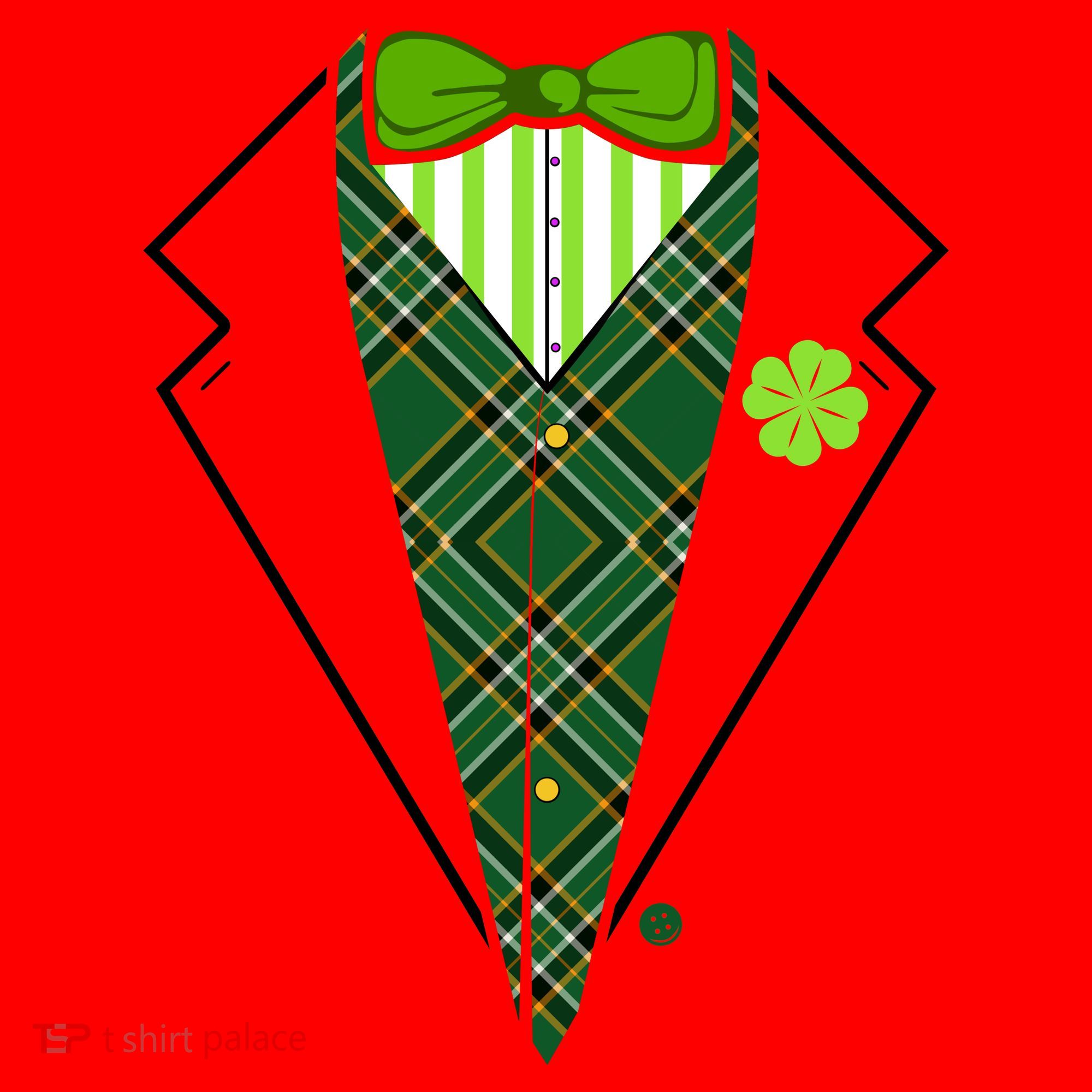 Irish Party Tuxedo Santa Hat