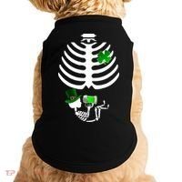 Irish Pregnant Skeleton Baby Beer Doggie Tank thumb 0