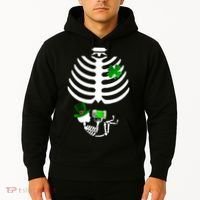 Irish Pregnant Skeleton Baby Beer Hoodie thumb 2