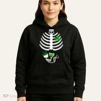 Irish Pregnant Skeleton Baby Beer Hoodie thumb 5