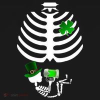 Irish Pregnant Skeleton Baby Beer Apron thumb 3