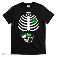 Irish Pregnant Skeleton Baby Beer T-Shirt thumb 0