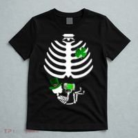 Irish Pregnant Skeleton Baby Beer T-Shirt thumb 5