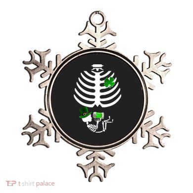Irish Pregnant Skeleton Baby Beer Ornament
