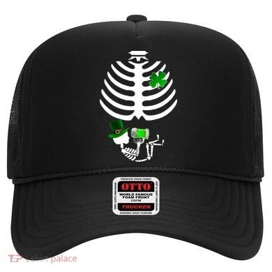 Irish Pregnant Skeleton Baby Beer Hat