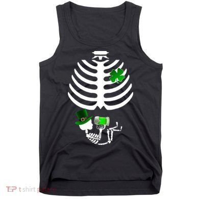 Irish Pregnant Skeleton Baby Beer Tank Top