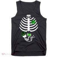 Irish Pregnant Skeleton Baby Beer Tank Top thumb 0