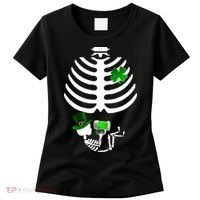 Irish Pregnant Skeleton Baby Beer Women's T-Shirt thumb 0
