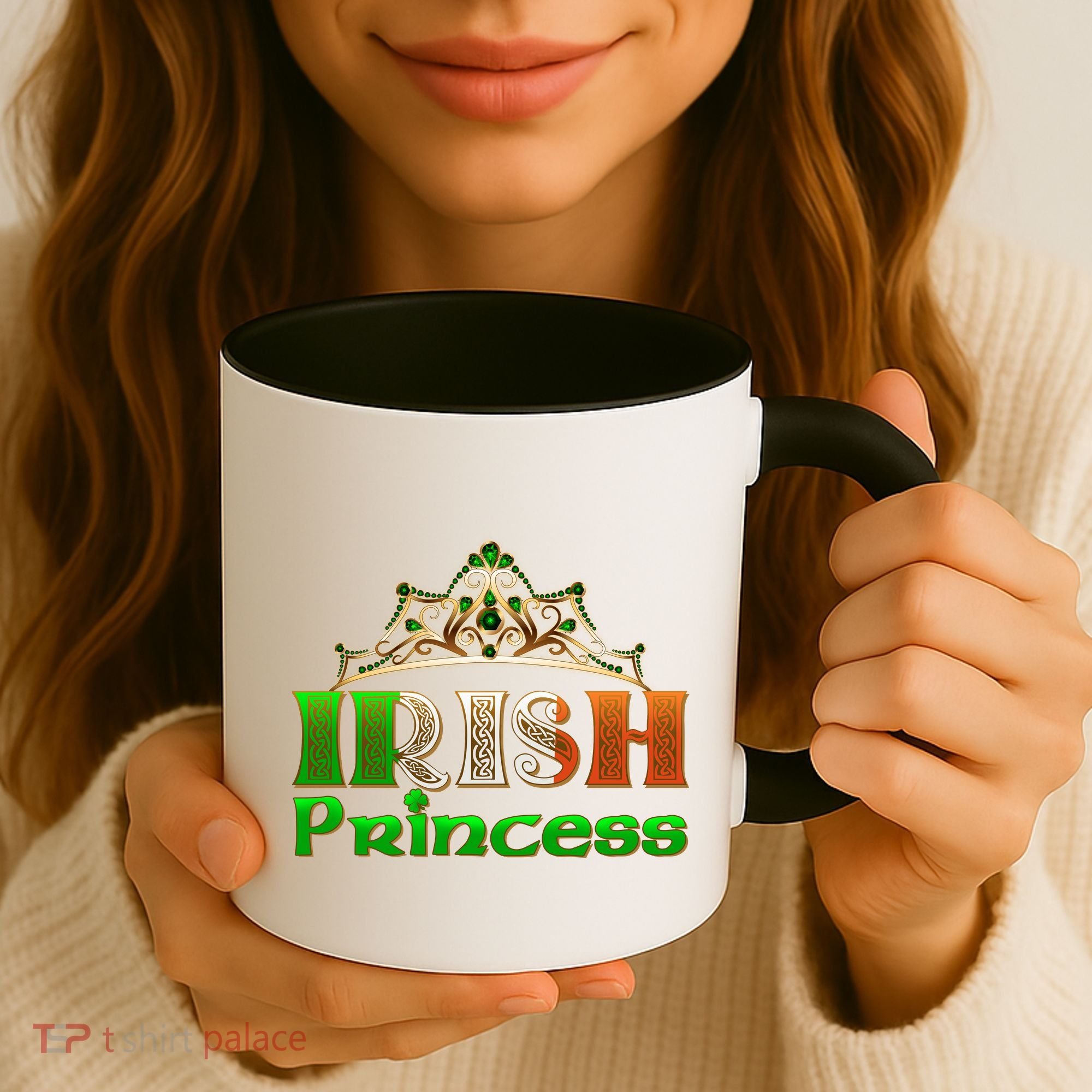 Irish Princess Crown St. Patrick's Day Coffee Mug