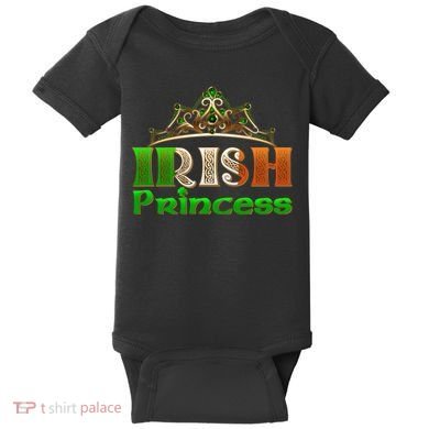 Irish Princess Crown St. Patrick's Day Baby Bodysuit