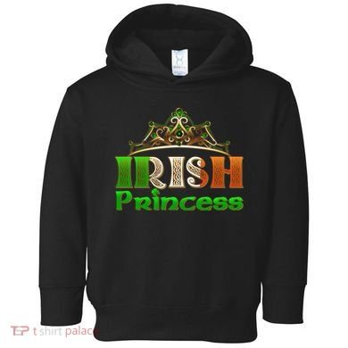 Irish Princess Crown St. Patrick's Day Toddler Hoodie