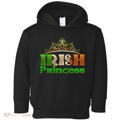 Irish Princess Crown St. Patrick's Day Toddler Hoodie