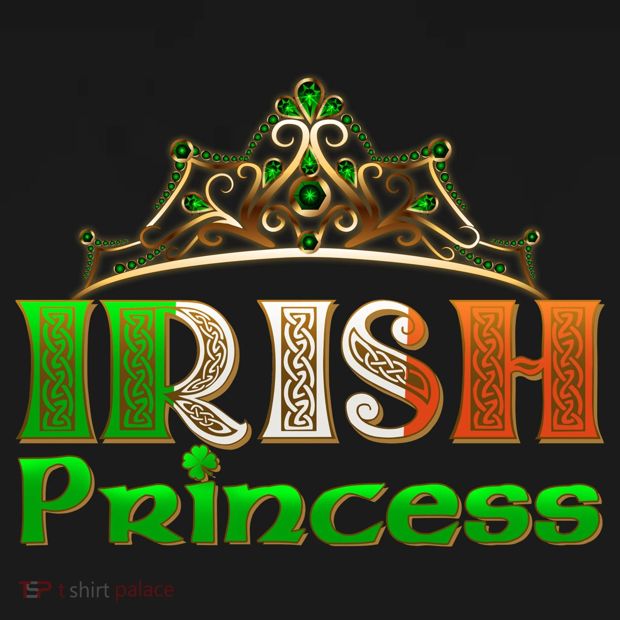 Irish Princess Crown St. Patrick's Day Toddler Hoodie