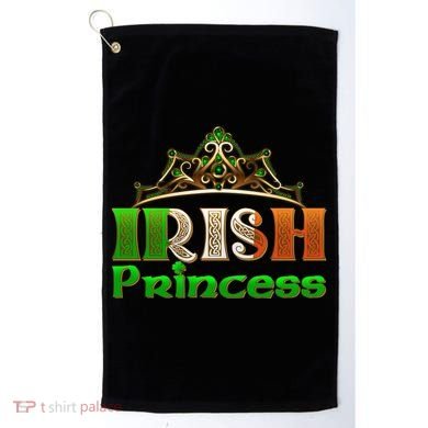 Irish Princess Crown St. Patrick's Day Golf Towel