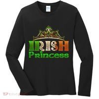 Irish Princess Crown St. Patrick's Day Women's Long Sleeve Shirt thumb 0