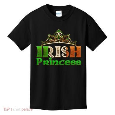 Irish Princess Crown St. Patrick's Day Kids T-Shirt