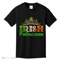 Irish Princess Crown St. Patrick's Day Kids T-Shirt thumb 0