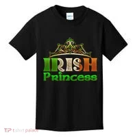 Irish Princess Crown St. Patrick's Day Kids T-Shirt thumb 0