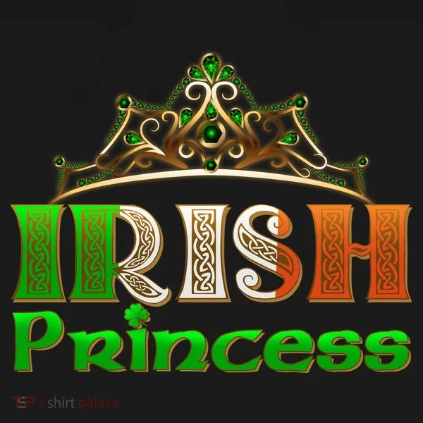 Irish Princess Crown St. Patrick's Day Kids T-Shirt