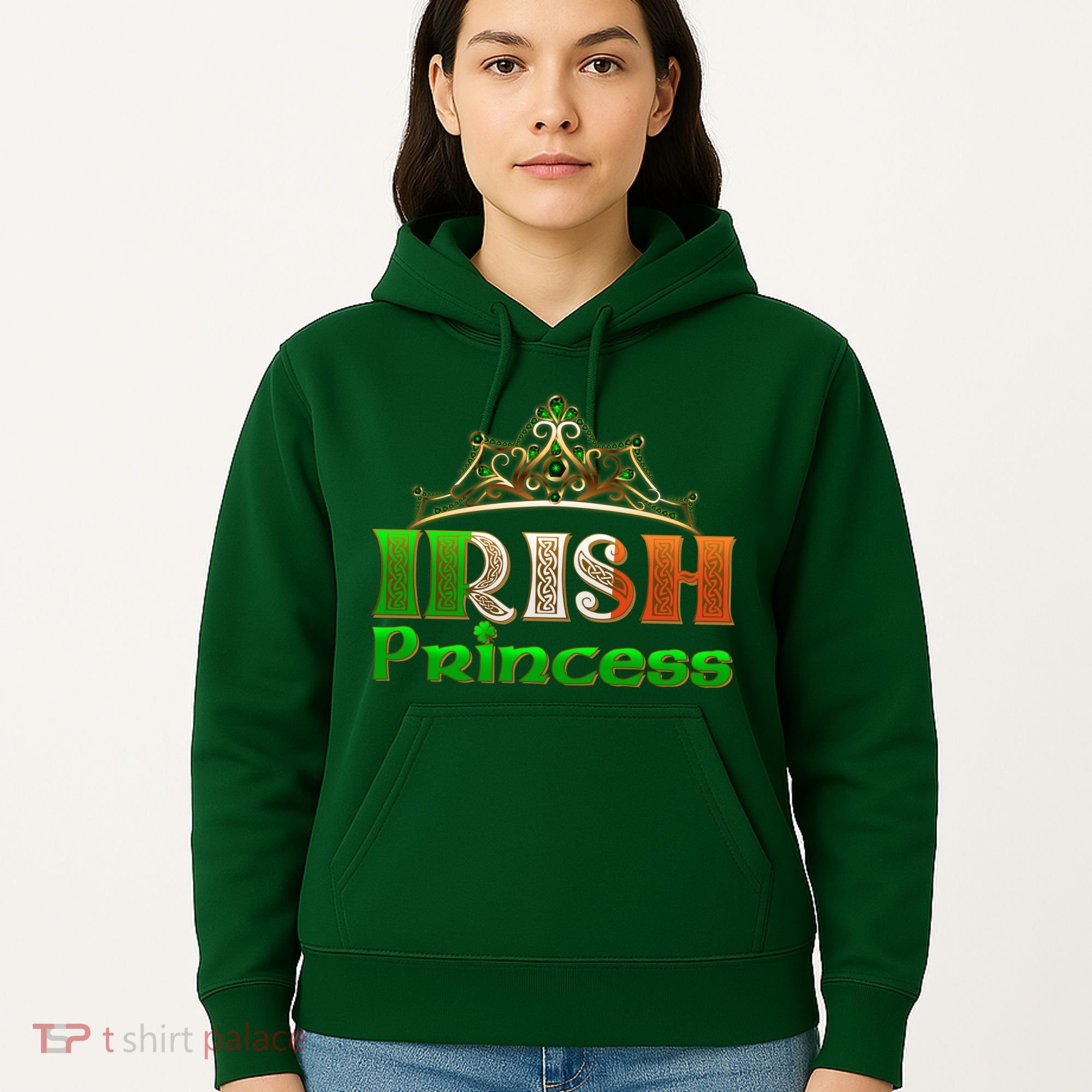 Irish Princess Crown St. Patrick's Day Hoodie