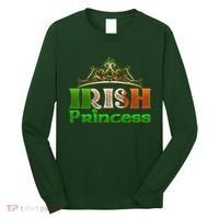 Irish Princess Crown St. Patrick's Day Long Sleeve Shirt thumb 0