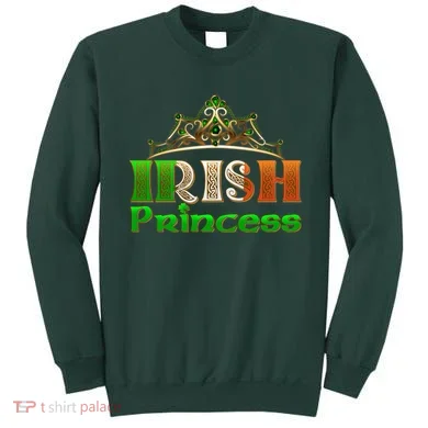 Irish Princess Crown St. Patrick's Day Sweatshirt
