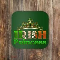 Irish Princess Crown St. Patrick's Day Coaster thumb 0