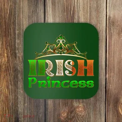 Irish Princess Crown St. Patrick's Day Coaster