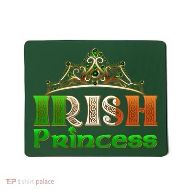 Irish Princess Crown St. Patrick's Day Mousepad