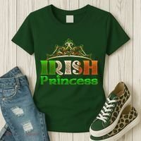 Irish Princess Crown St. Patrick's Day Women's T-Shirt thumb 3
