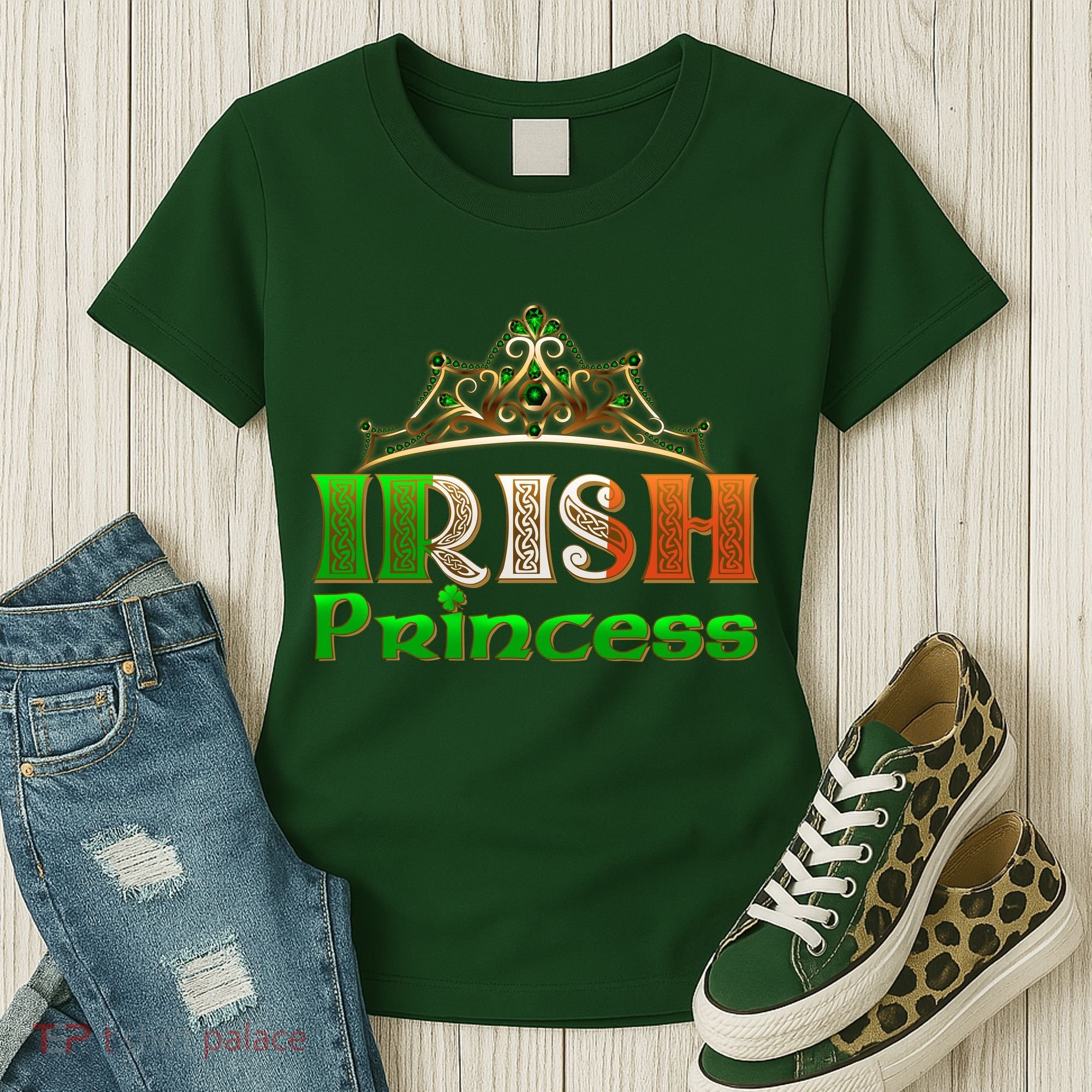 Irish Princess Crown St. Patrick's Day Women's T-Shirt
