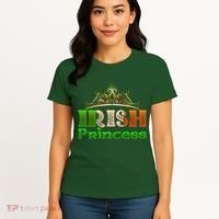 Irish Princess Crown St. Patrick's Day Women's T-Shirt thumb 4