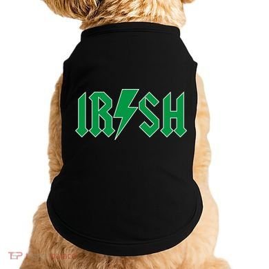 Irish Rocks Logo Music Parody St Patricks Day Doggie Tank