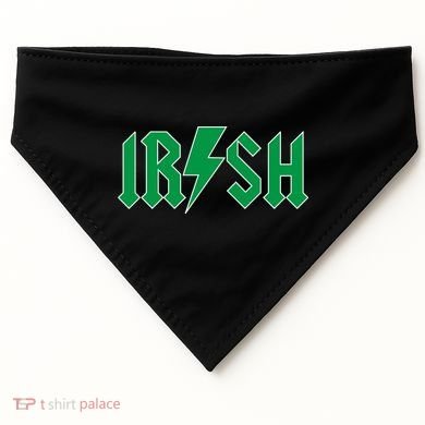Irish Rocks Logo Music Parody St Patricks Day USA-Made Doggie Bandana