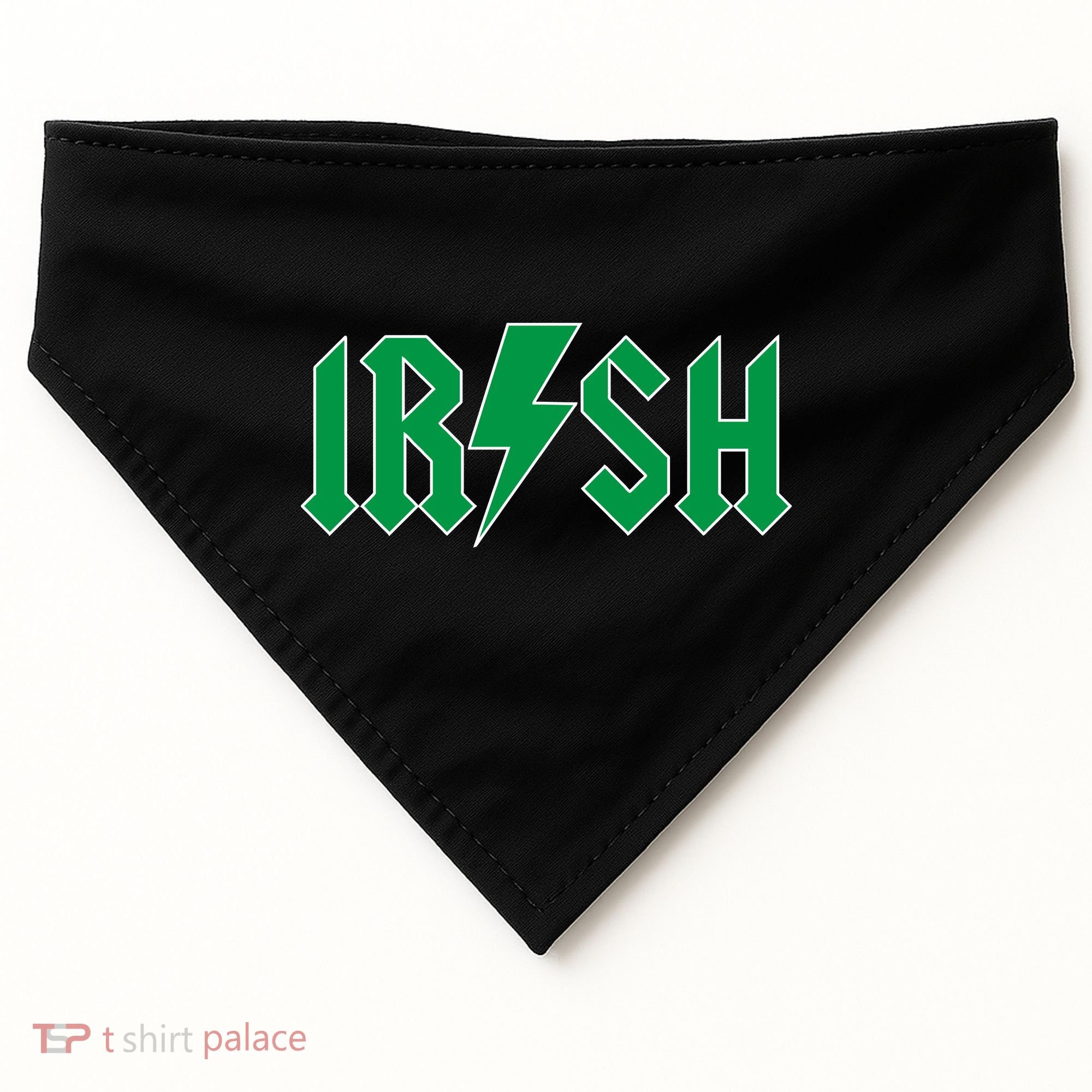 Irish Rocks Logo Music Parody St Patricks Day USA-Made Doggie Bandana