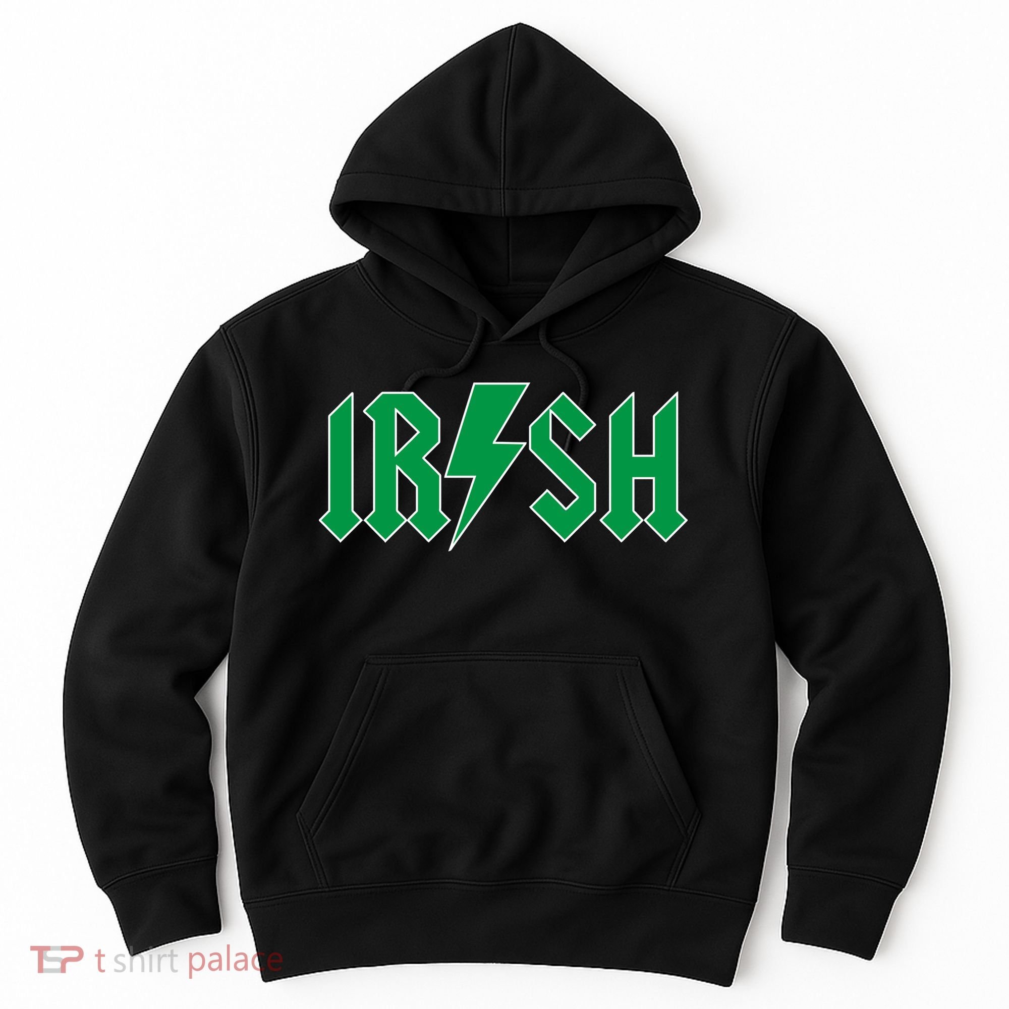 Irish Rocks Logo Music Parody St Patricks Day Hoodie