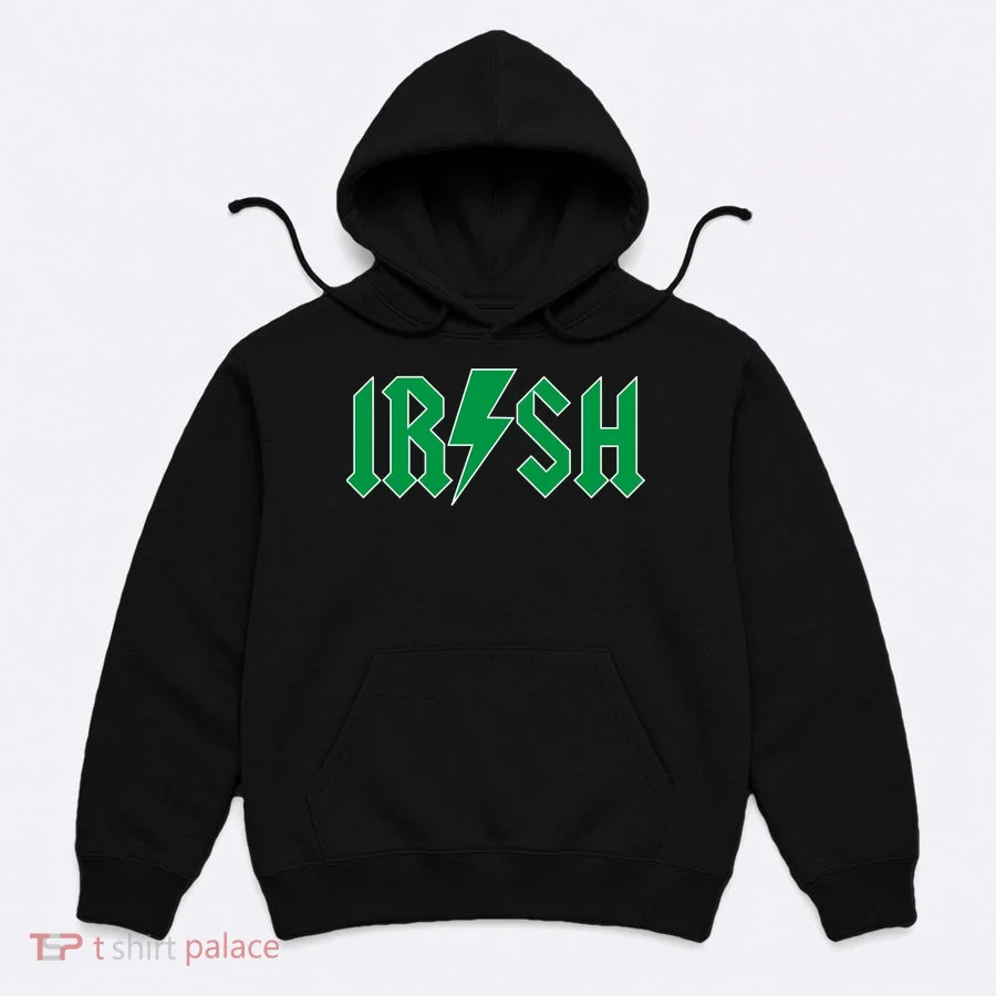 Irish Rocks Logo Music Parody St Patricks Day Hoodie