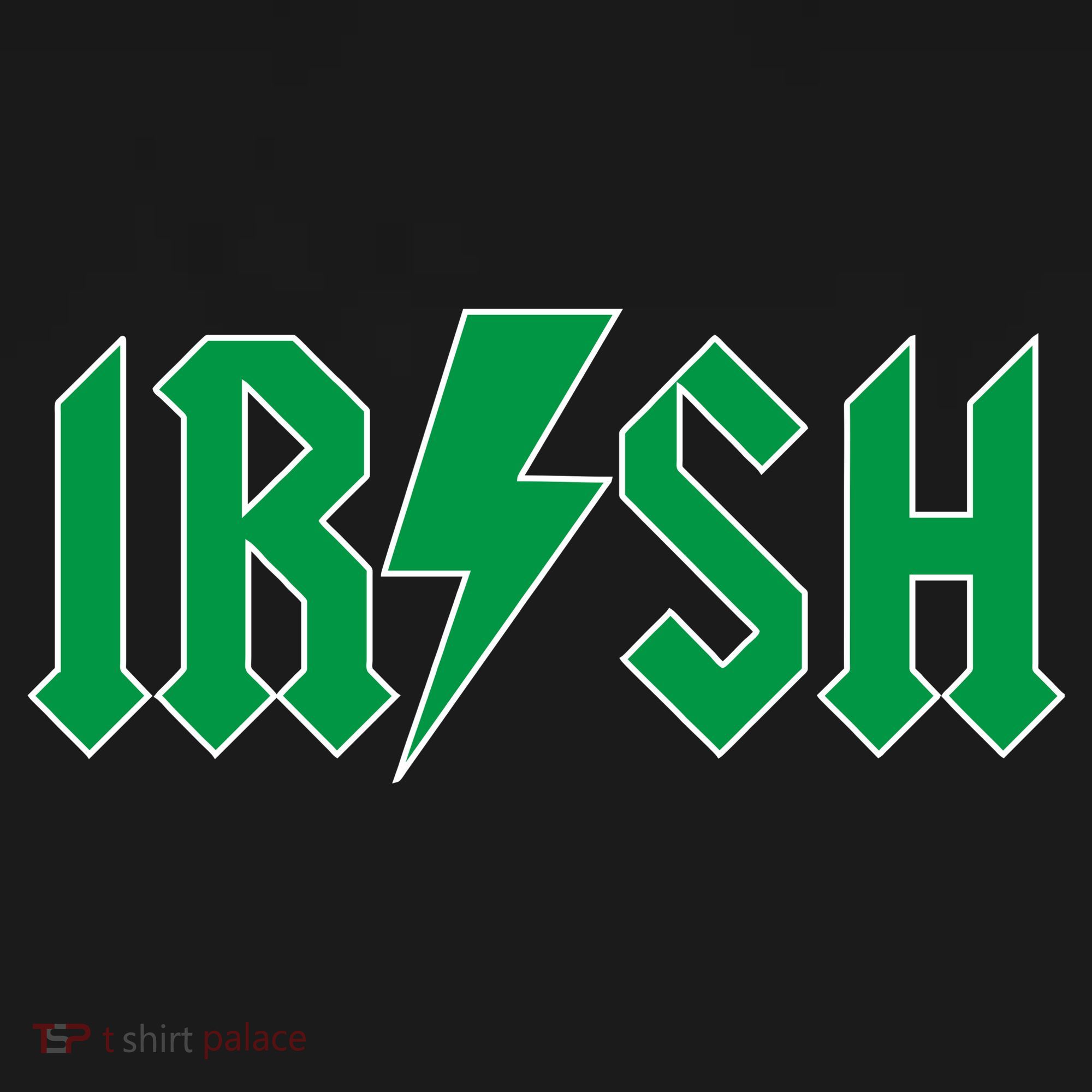 Irish Rocks Logo Music Parody St Patricks Day Long Sleeve Shirt