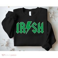 Irish Rocks Logo Music Parody St Patricks Day Sweatshirt thumb 2