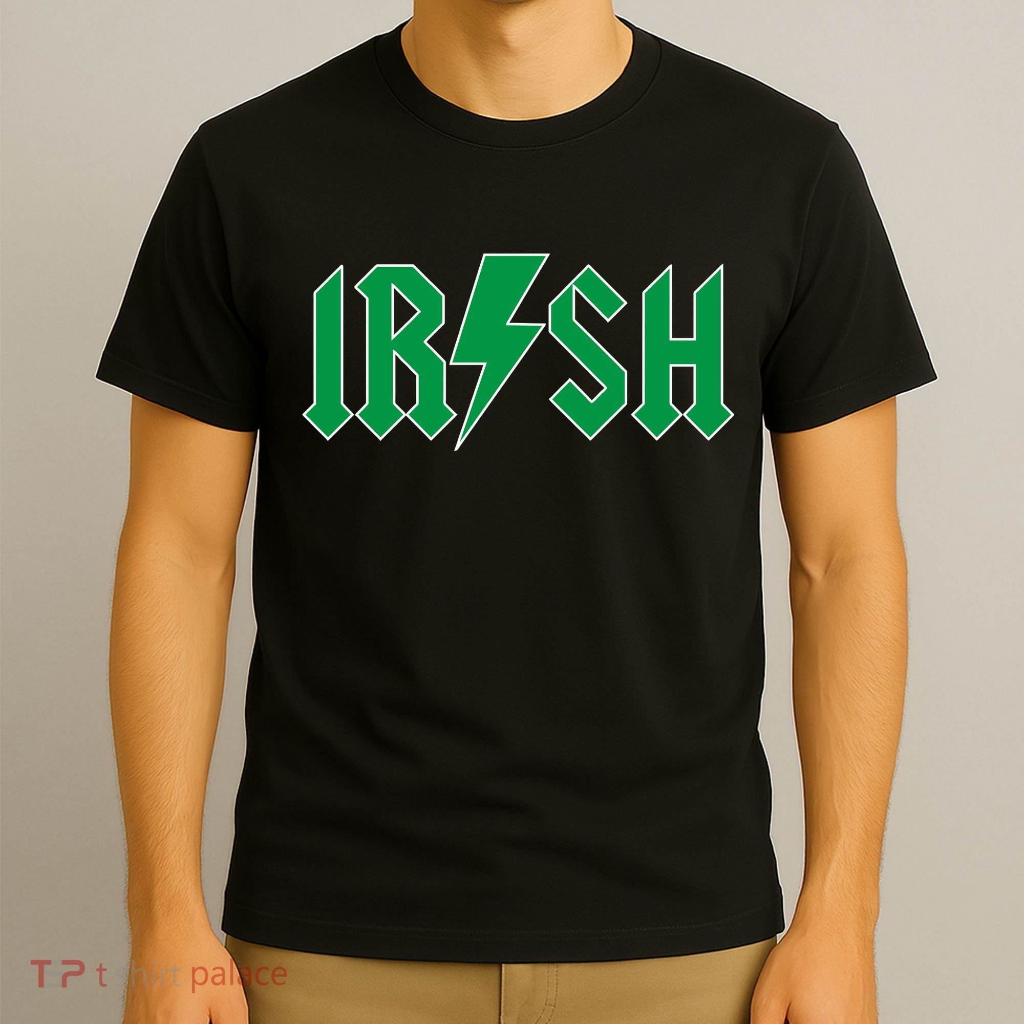 Irish Rocks Logo Music Parody St Patricks Day T-Shirt