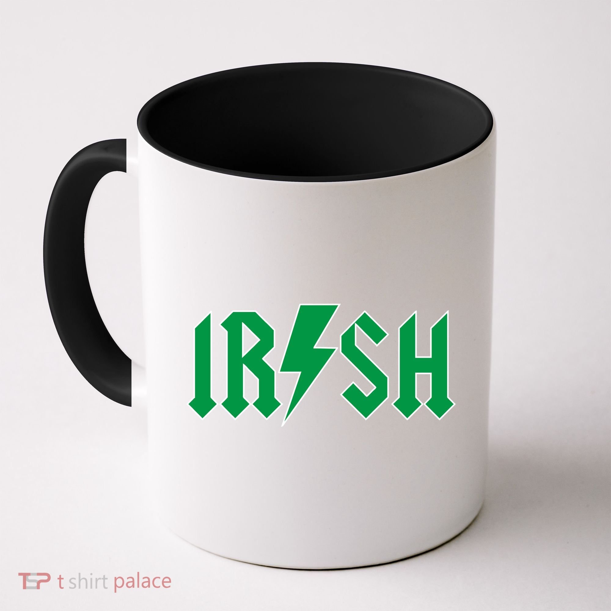 Irish Rocks Logo Music Parody St Patricks Day Coffee Mug