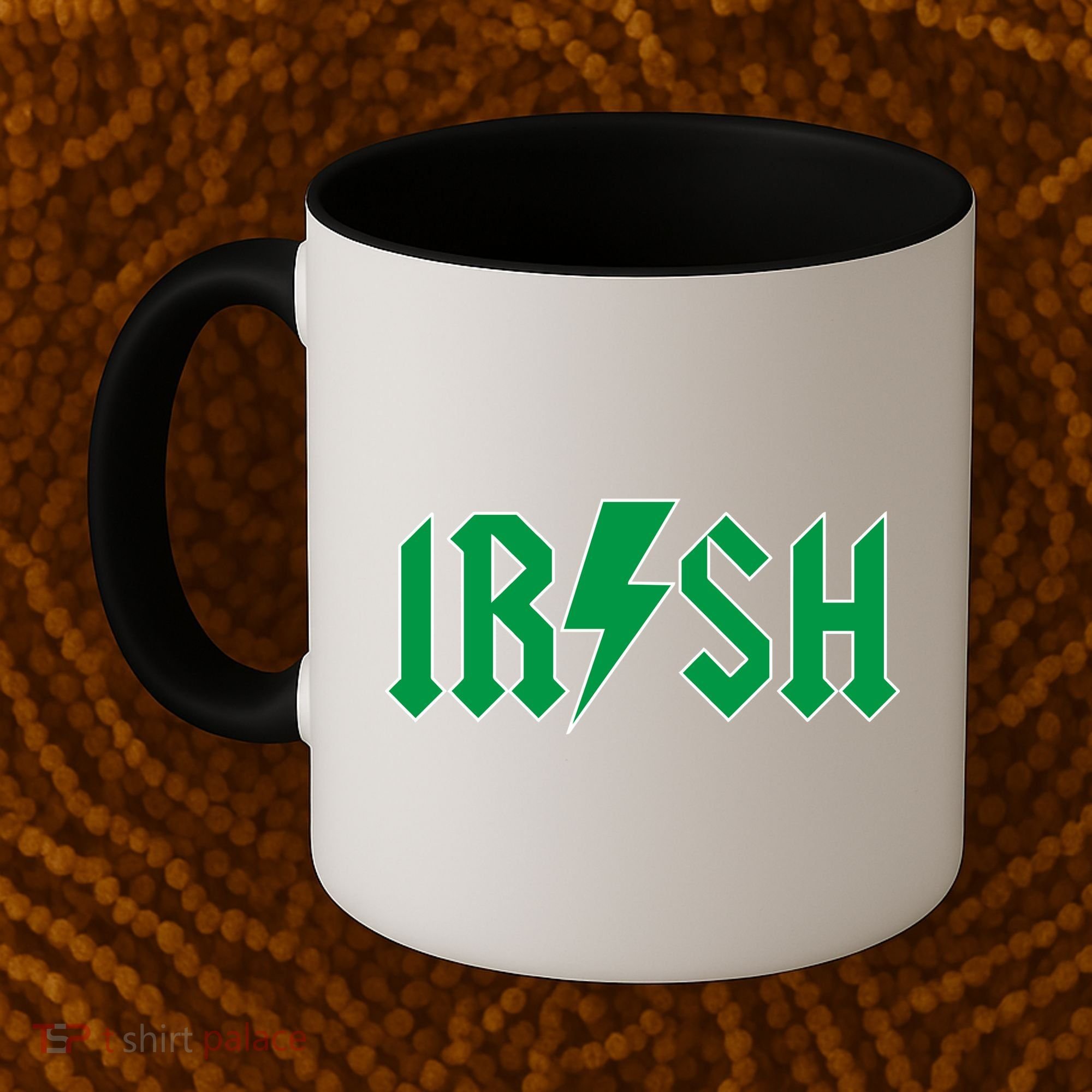 Irish Rocks Logo Music Parody St Patricks Day Coffee Mug
