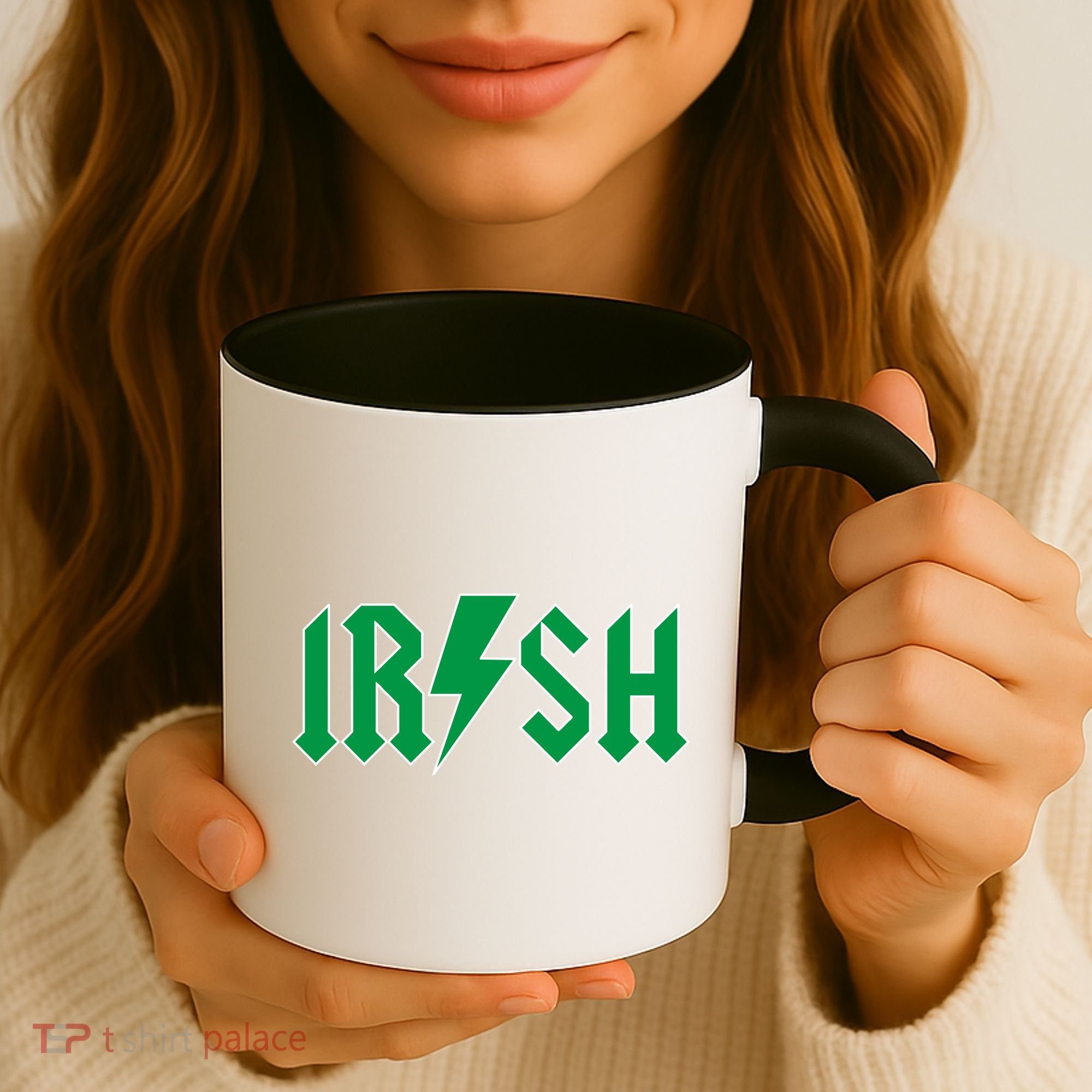 Irish Rocks Logo Music Parody St Patricks Day Coffee Mug