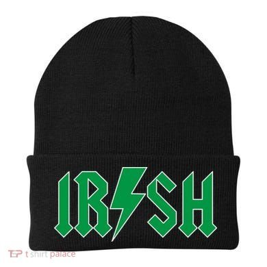 Irish Rocks Logo Music Parody St Patricks Day Beanie
