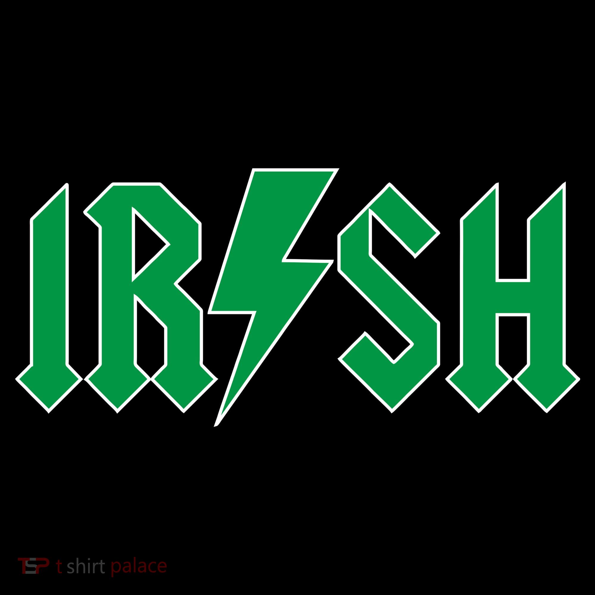 Irish Rocks Logo Music Parody St Patricks Day Women's Hoodie