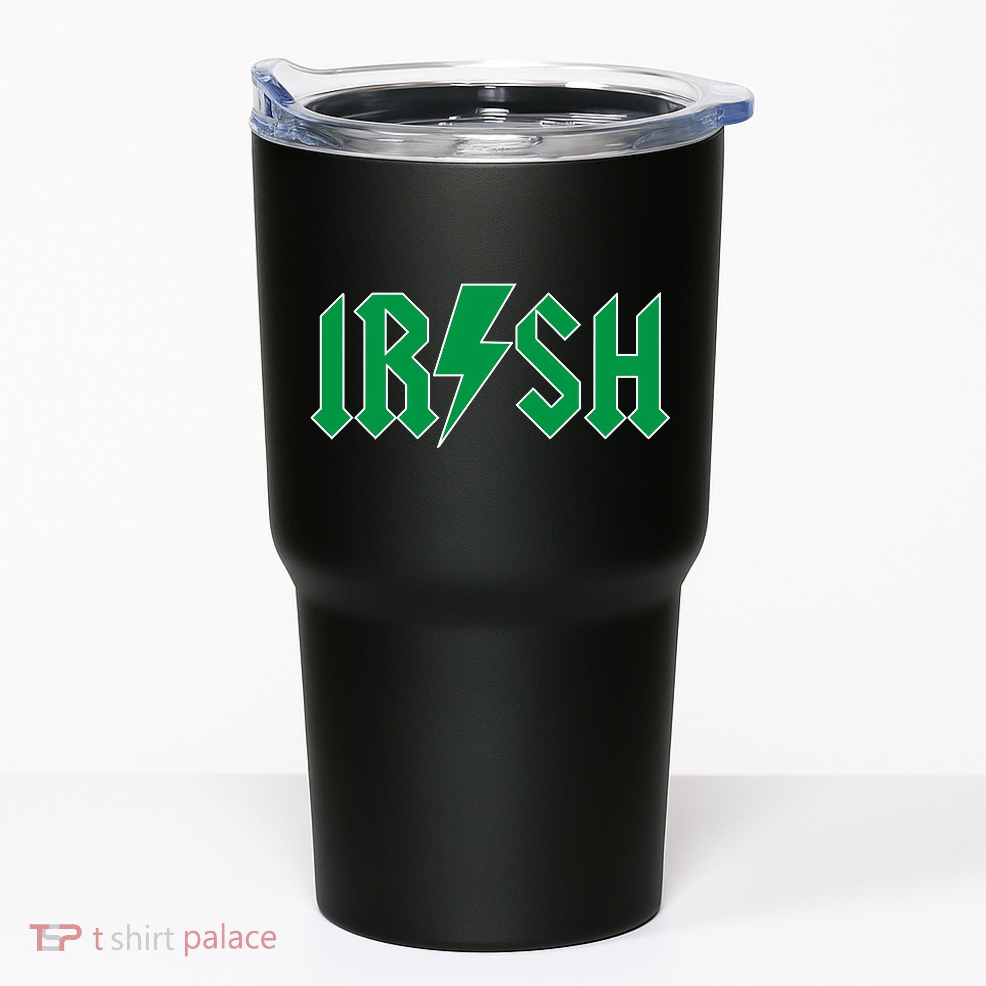Irish Rocks Logo Music Parody St Patricks Day Tumbler
