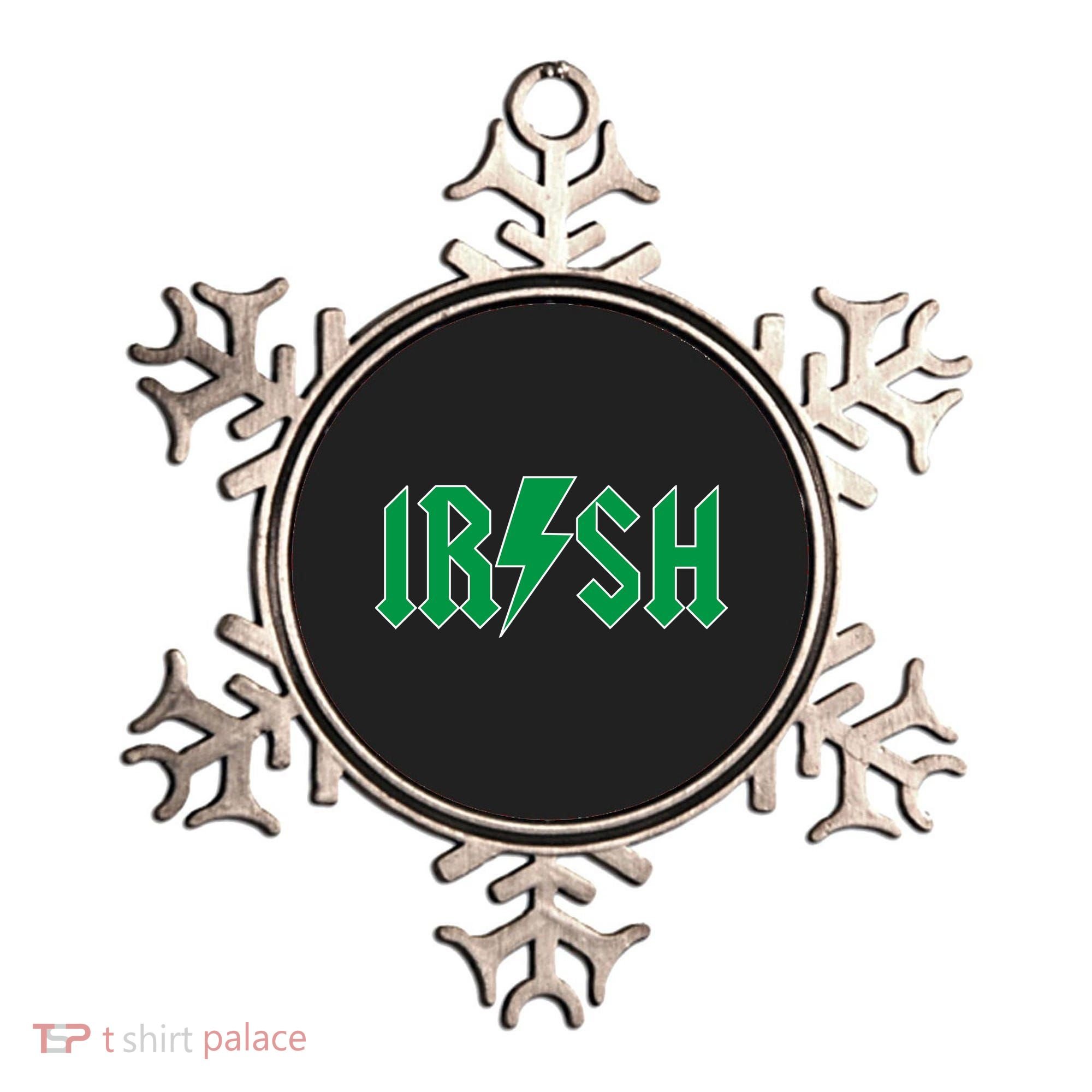 Irish Rocks Logo Music Parody St Patricks Day Ornament