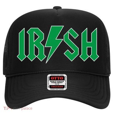 Irish Rocks Logo Music Parody St Patricks Day Hat